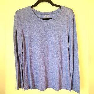 Danskin semi fitted XLarge(16-18) heathered blue color